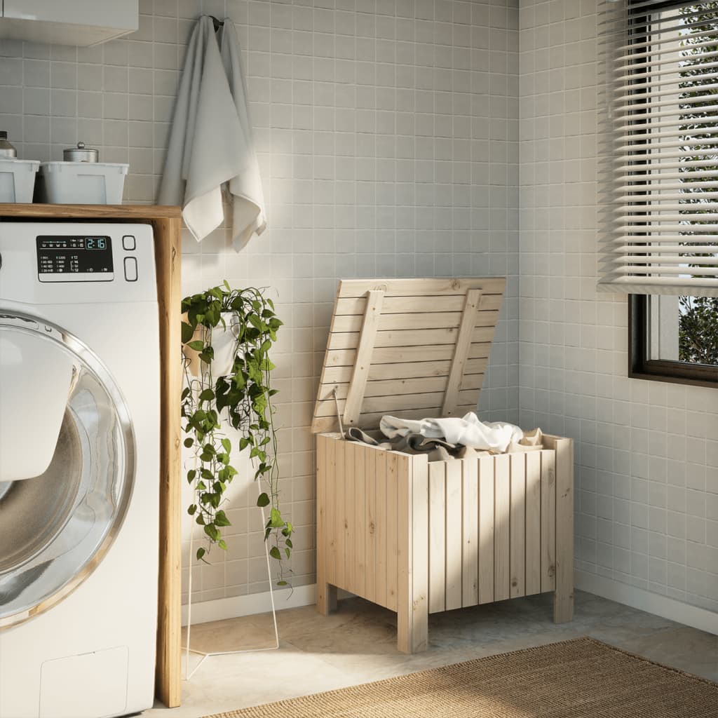 Putekasse Tre med lokk RANA 60x49x54 cm heltre furu