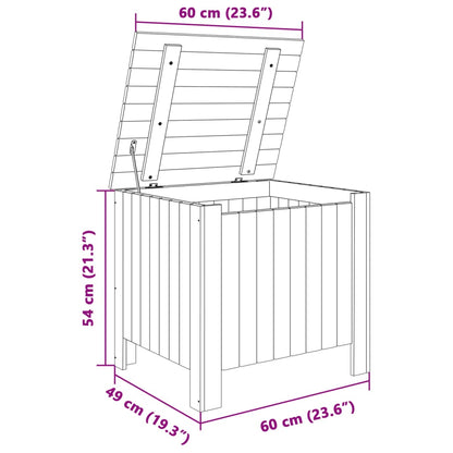 Putekasse Tre med lokk RANA 60x49x54 cm heltre furu