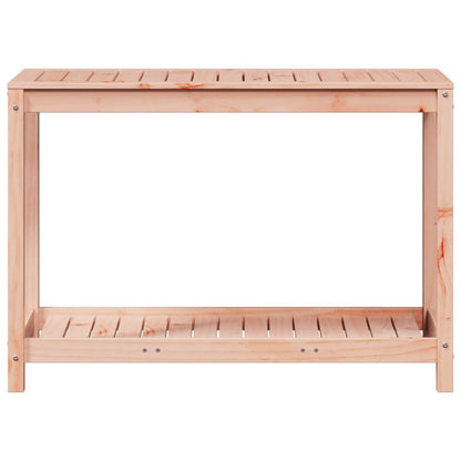 Utendørs Blomsterstativ Plantebord med hylle 108x50x75 cm heltre furu