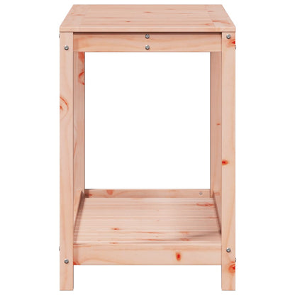 Utendørs Blomsterstativ Plantebord med hylle 108x50x75 cm heltre furu