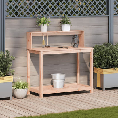Utendørs Blomsterstativ Plantebord med hyller 108x50x109,5 cm heltre furu
