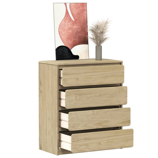 Kommode Tre heltre furu SAUDA Eik 76,5x39x91 cm