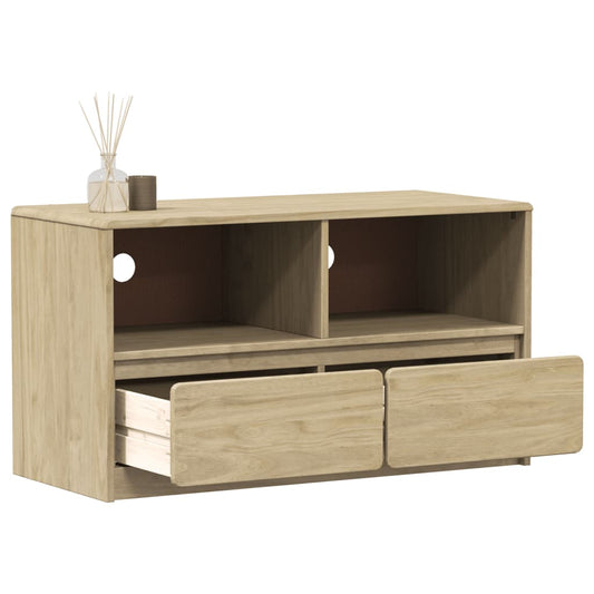 TV-Møbel Tre TV-benk heltre furu SAUDA 99x43x55 cm