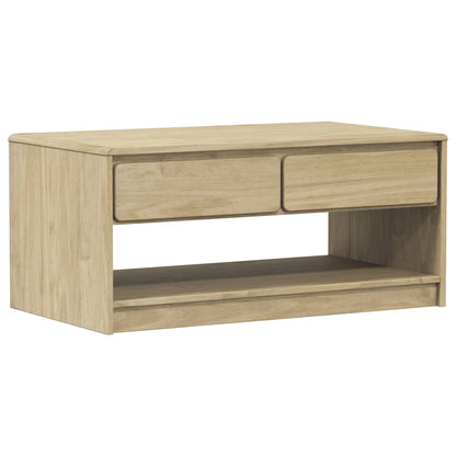 Salongbord Sofabord Tre heltre furu SAUDA Eik 99x55x45 cm