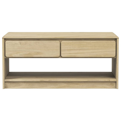 Salongbord Sofabord Tre heltre furu SAUDA Eik 99x55x45 cm