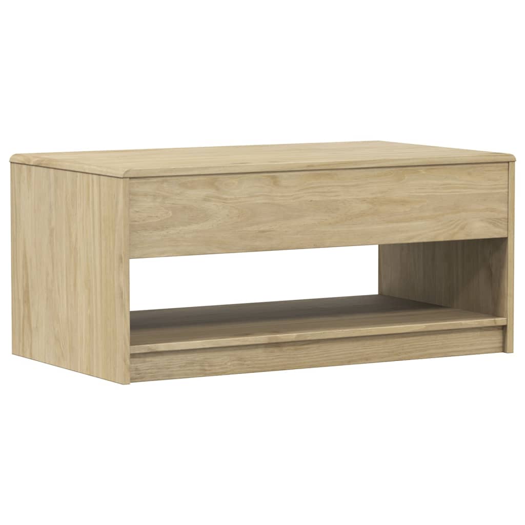 Salongbord Sofabord Tre heltre furu SAUDA Eik 99x55x45 cm