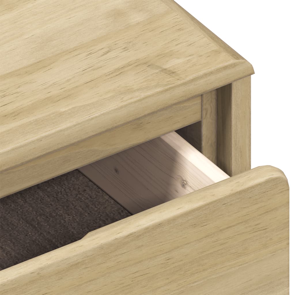 Salongbord Sofabord Tre heltre furu SAUDA Eik 99x55x45 cm