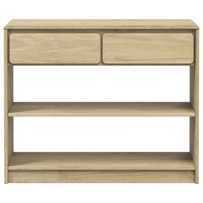 Avlastningsbord Konsollbord Tre SAUDA Eik 89,5x36,5x73 cm heltre furu
