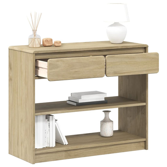 Avlastningsbord Konsollbord Tre SAUDA Eik 89,5x36,5x73 cm heltre furu