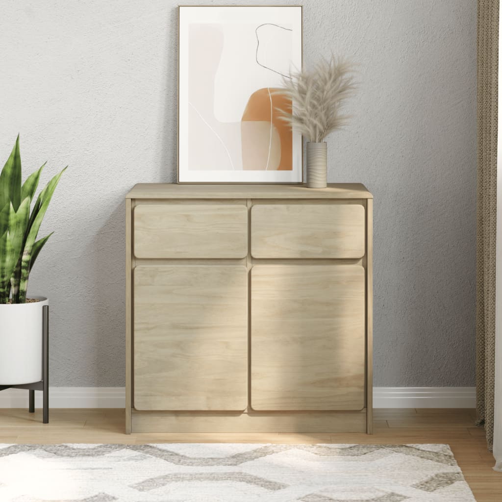 Skjenk Tre heltre furu SAUDA Eik 80x43x75,5 cm