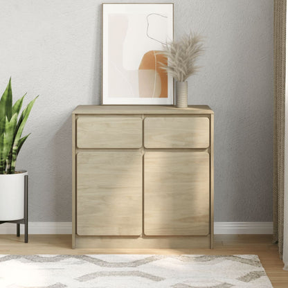 Skjenk Tre heltre furu SAUDA Eik 80x43x75,5 cm