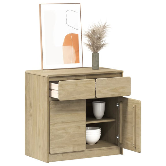Skjenk Tre heltre furu SAUDA Eik 80x43x75,5 cm