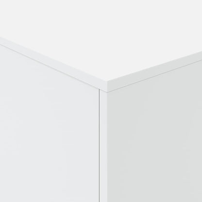 Salongbord Sofabord Hvit med LED-lys 90x50x40 cm