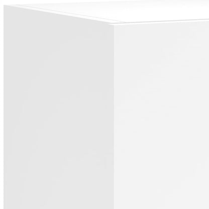 TV-Møbel Hvit Tv-enheter med LED 4 deler