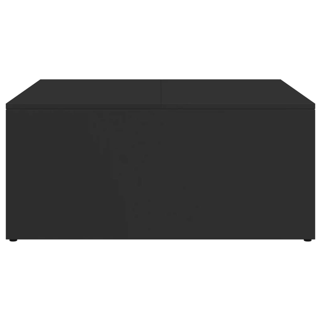 Stablebare salongbord 2 stk svart konstruert tre og metall