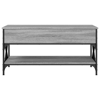 Salongbord Sofabord Sonoma Grå 100x55x50 cm og metall