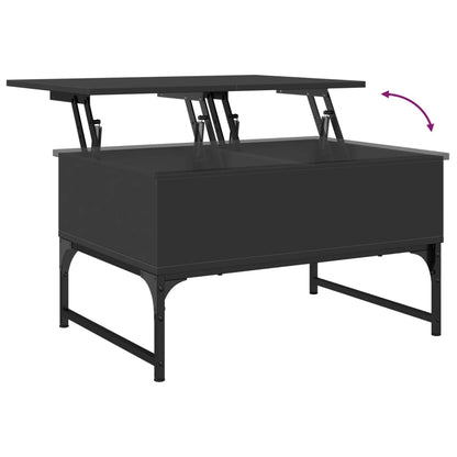 Salongbord Sofabord Svart 70x50x40 cm og metall