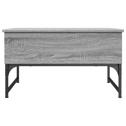 Salongbord Sofabord Sonoma Grå 70x50x40 cm og metall