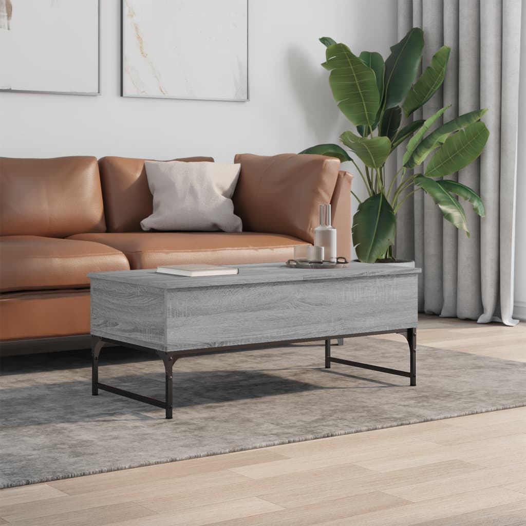 Salongbord Sofabord Sonoma Grå 100x50x40 cm