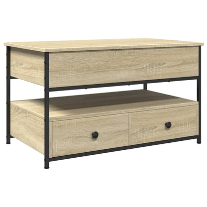 Salongbord Sofabord Sonoma Eik 85x50x50 cm og metall