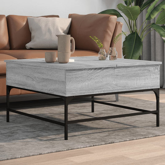 Salongbord Sofabord Sonoma Grå 80x80x45 cm
