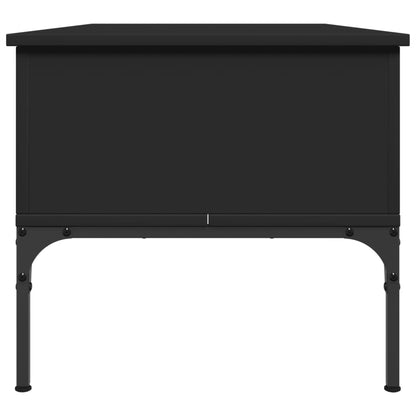 Salongbord Sofabord Svart 100x50x45 cm og metall