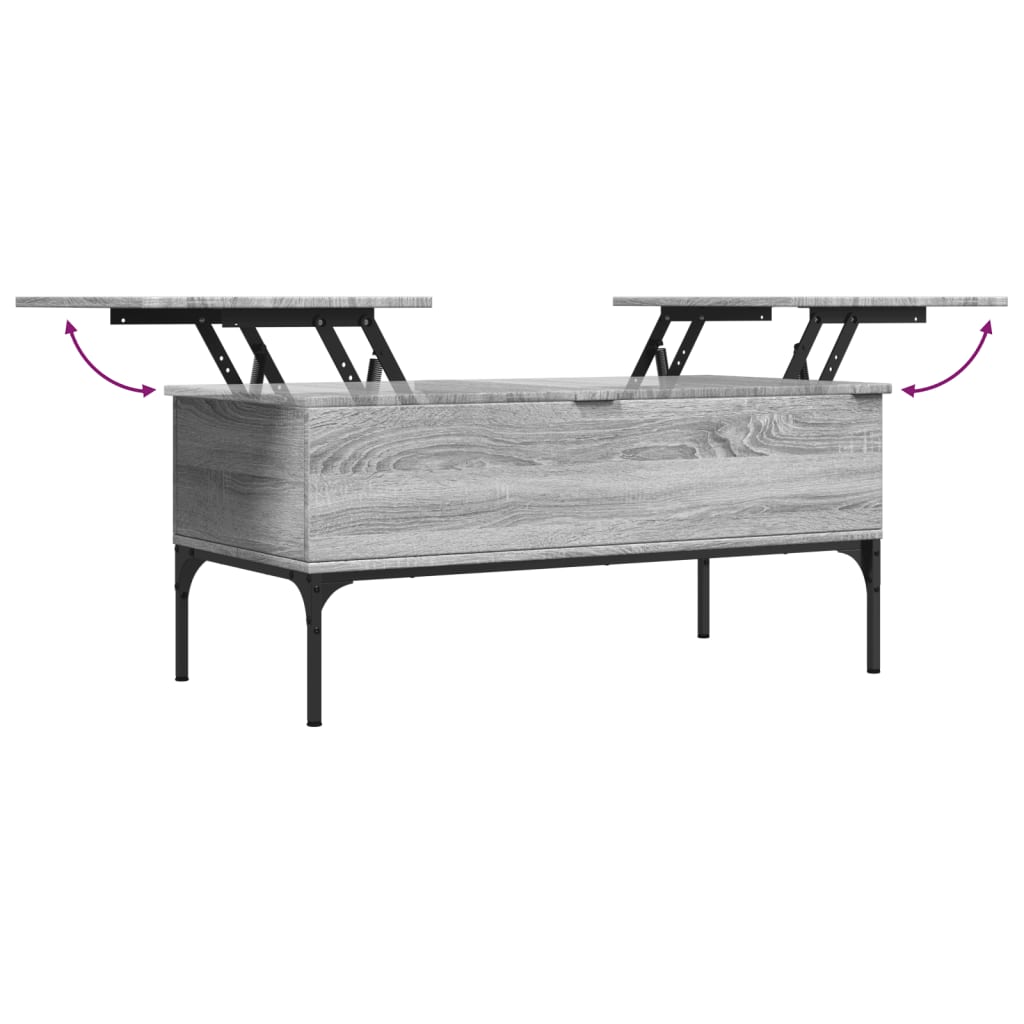 Salongbord Sofabord Sonoma Grå 100x50x45 cm
