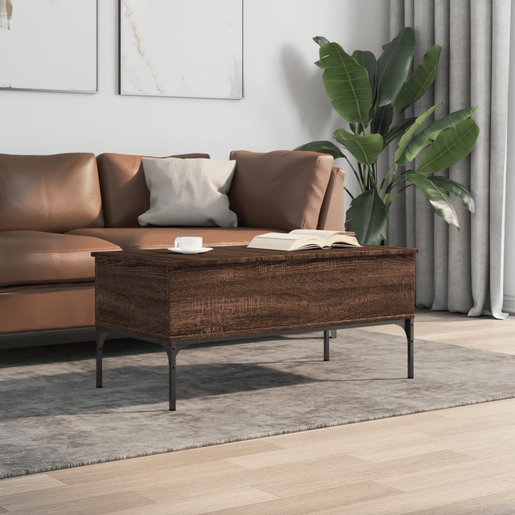 Salongbord Sofabord Brun Eik 100x50x45 cm