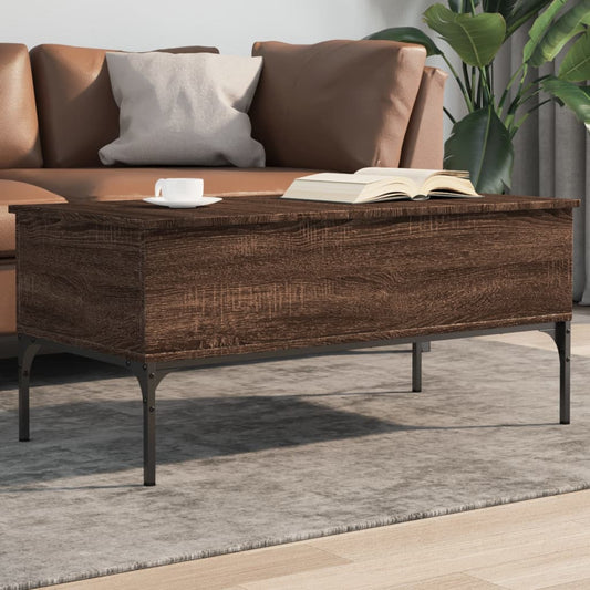 Salongbord Sofabord Brun Eik 100x50x45 cm