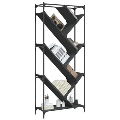 Bokhylle Svart 79x30x180 cm
