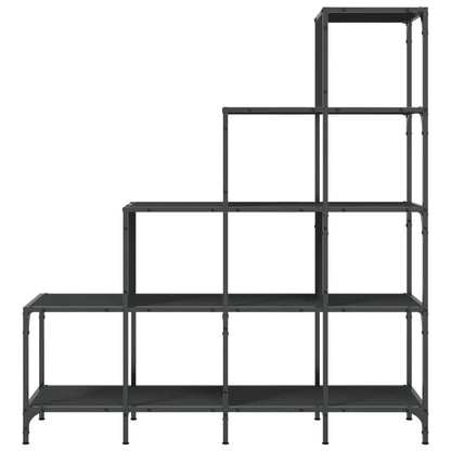 Bokhylle Svart 122x30x132 cm