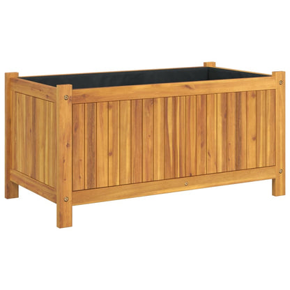 Plantekasse med foring 80x42x40 cm helte akasie