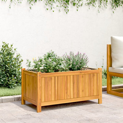 Plantekasse med foring 80x42x40 cm helte akasie