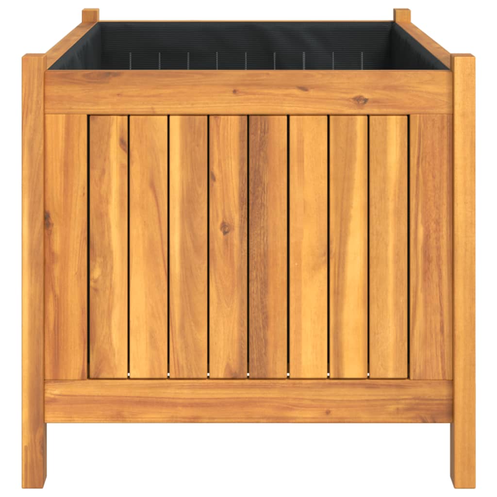 Plantekasse med foring 80x42x40 cm helte akasie