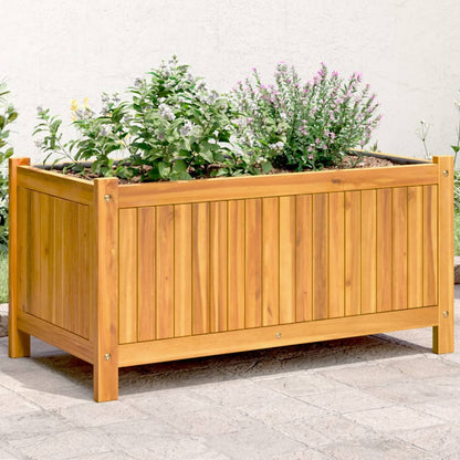 Plantekasse med foring 80x42x40 cm helte akasie