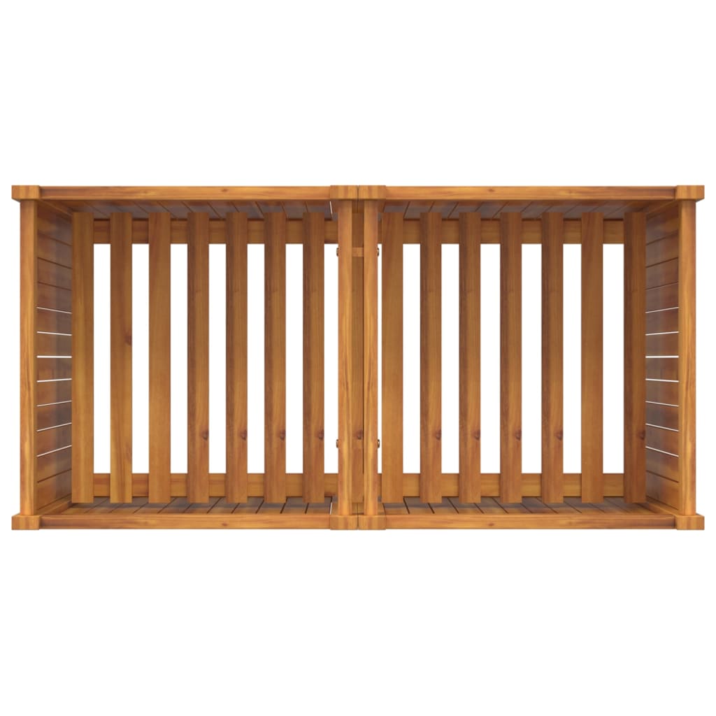 Plantekasse med foring 100x50x75 cm helte akasie