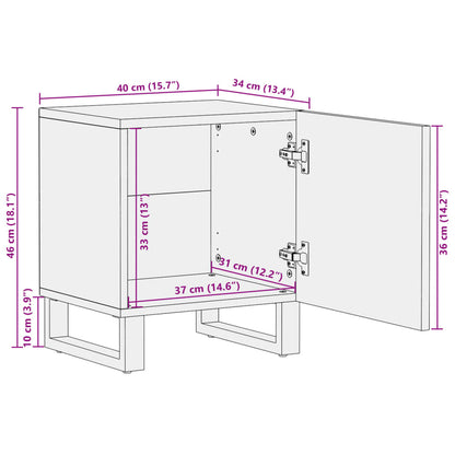 Nattbord Sengbord Tre Heltre Akasietre 40x34x46 cm