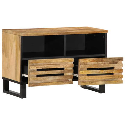 TV-Møbel Tre Tv-benk 70x34x46 cm grovt heltre mangotre