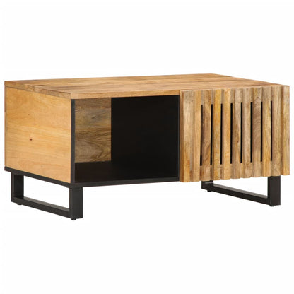 Salongbord Sofabord Brun 80x51x40 cm grovt heltre mangotre