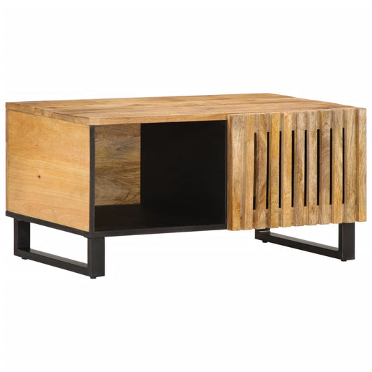 Salongbord Sofabord Brun 80x51x40 cm grovt heltre mangotre
