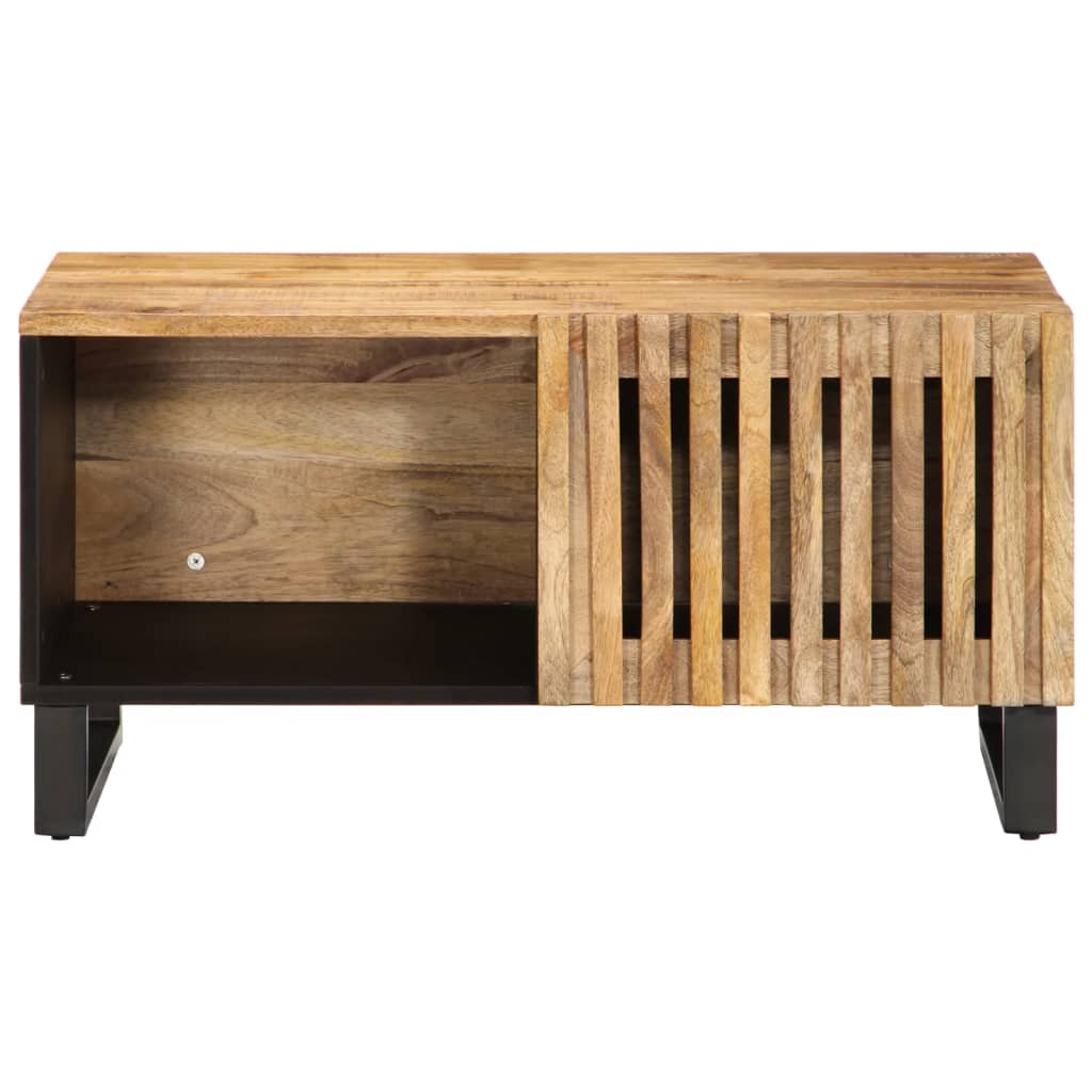 Salongbord Sofabord Brun 80x51x40 cm grovt heltre mangotre