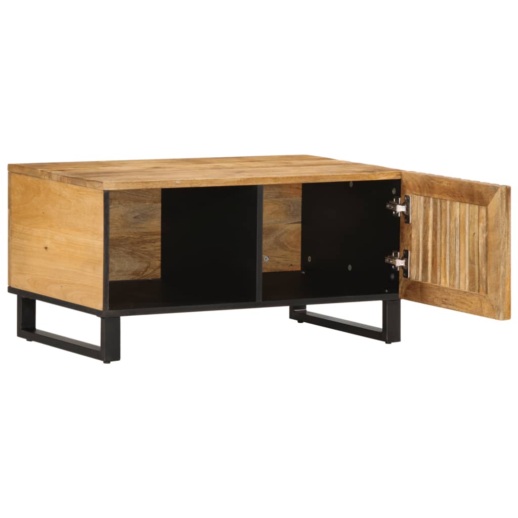 Salongbord Sofabord Brun 80x51x40 cm grovt heltre mangotre