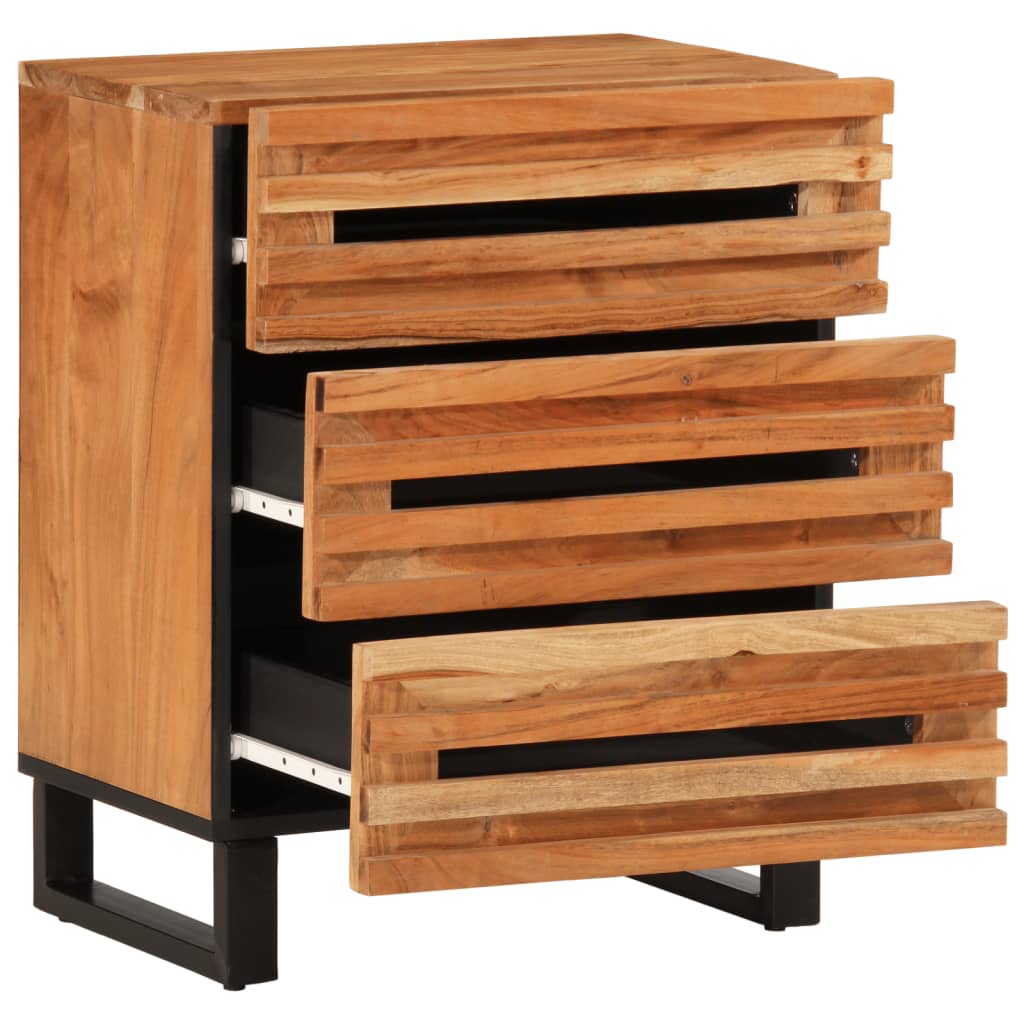 Nattbord Sengbord Tre Heltre Akasietre 50x34x62 cm