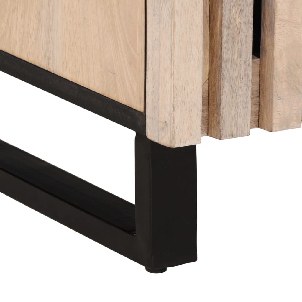 Salongbord Sofabord Hvit 100x55x40 cm heltre mango