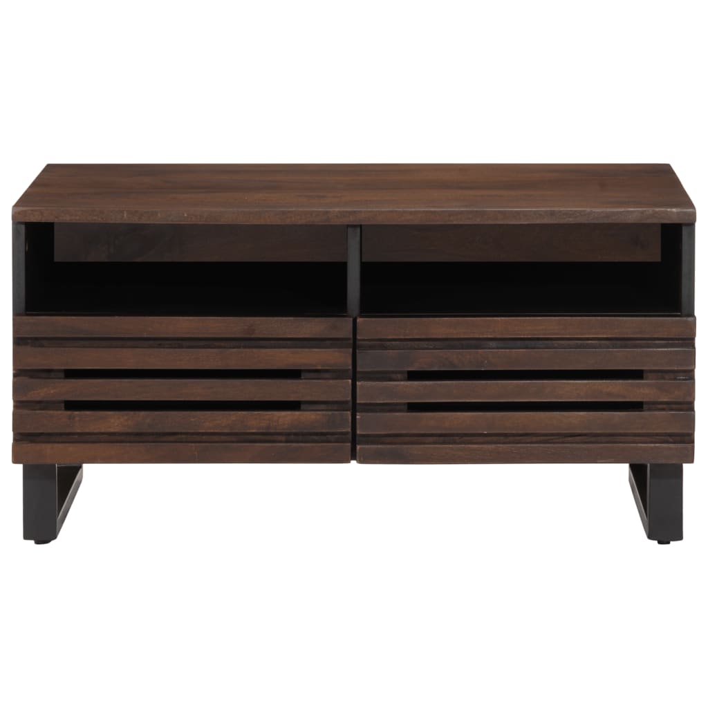 Salongbord Sofabord Brun Tre Heltre Mango 80x55x40 cm