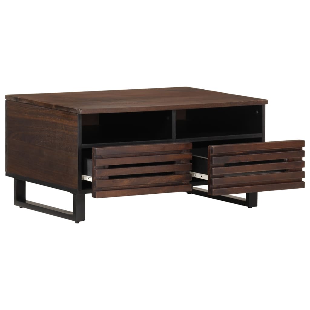 Salongbord Sofabord Brun Tre Heltre Mango 80x55x40 cm