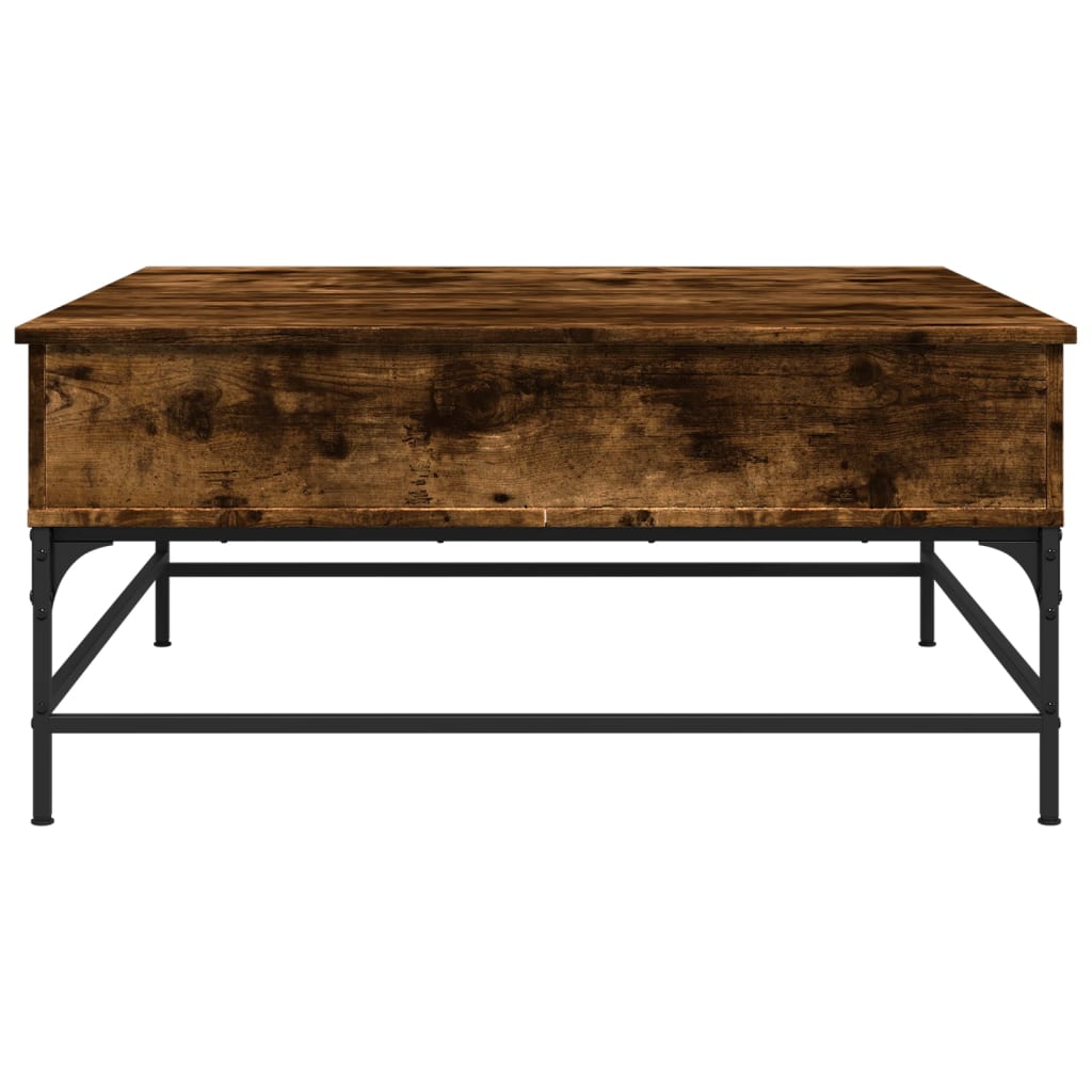 Salongbord Sofabord Røkt Eik 95x95x45 cm