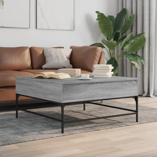 Salongbord Sofabord Sonoma Grå 95x95x45 cm