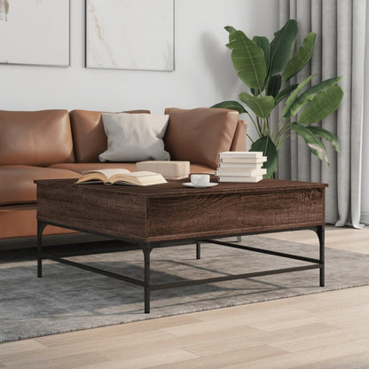 Salongbord Sofabord Brun Eik 95x95x45 cm