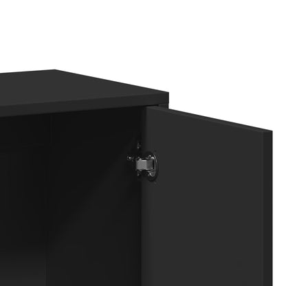 Skjenk Svart 60x31x70 cm